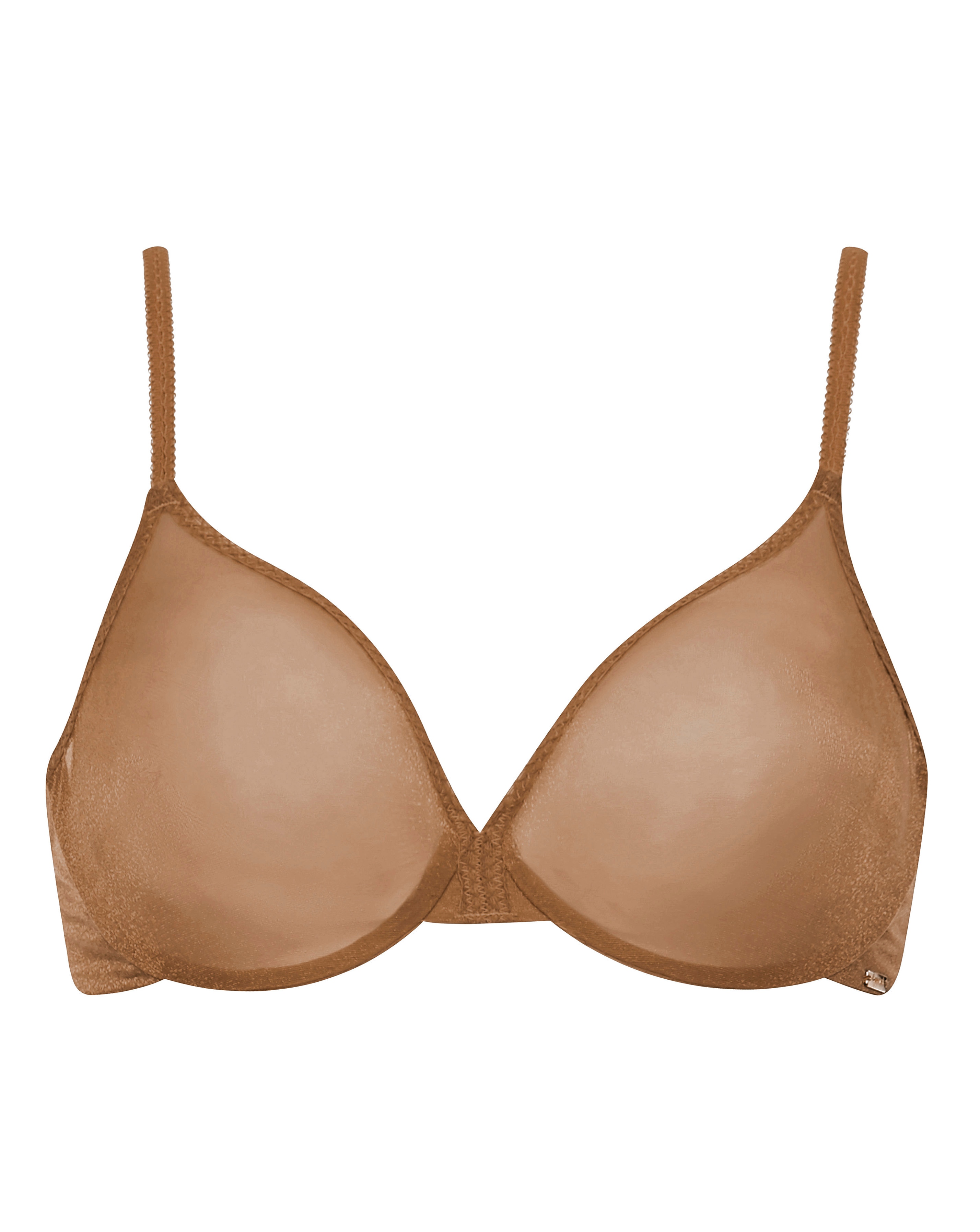 Gossard Plus Size Glossies Sheer Bra In Bronze | UK Size 28DD Women's