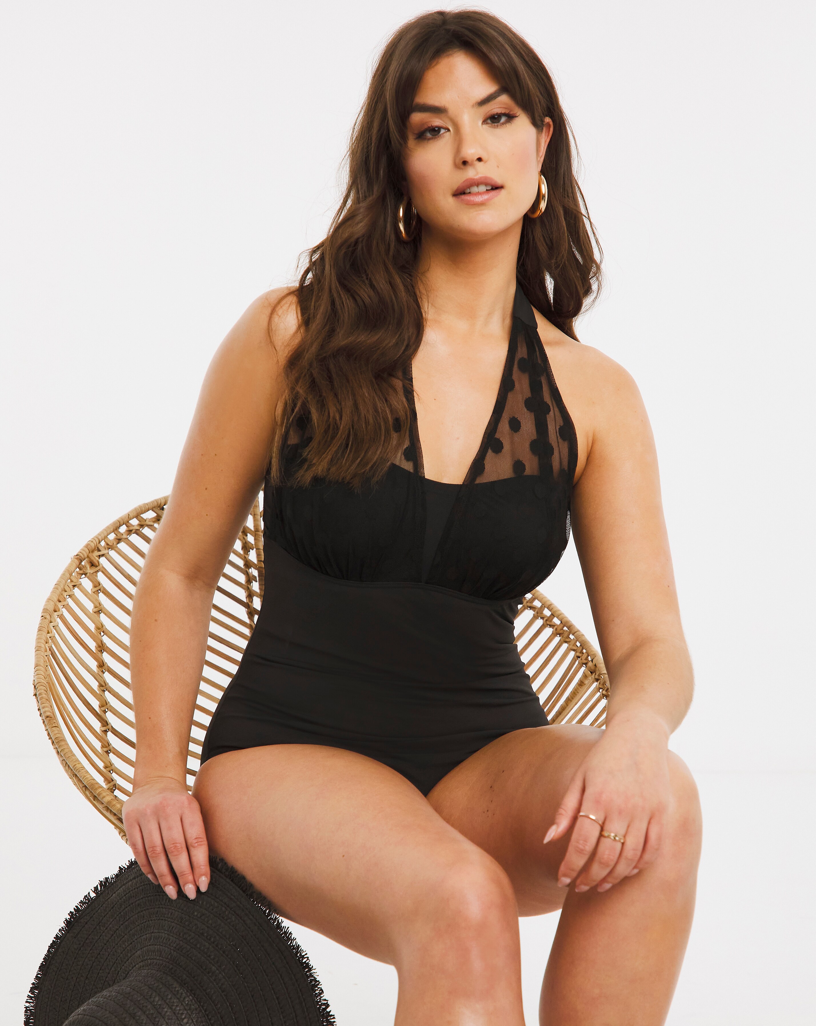 figleaves icon mesh shaping swimsuit