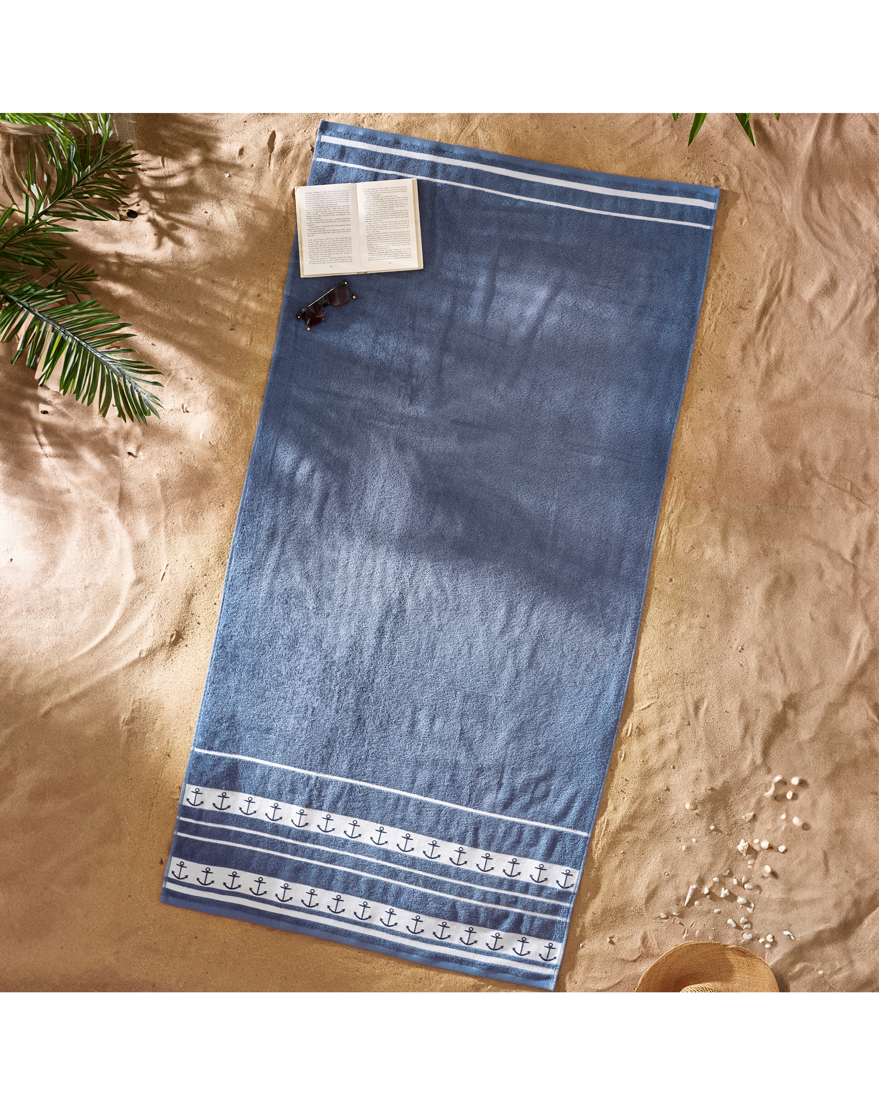 Catherine Lansfield Anchors Beach Towel