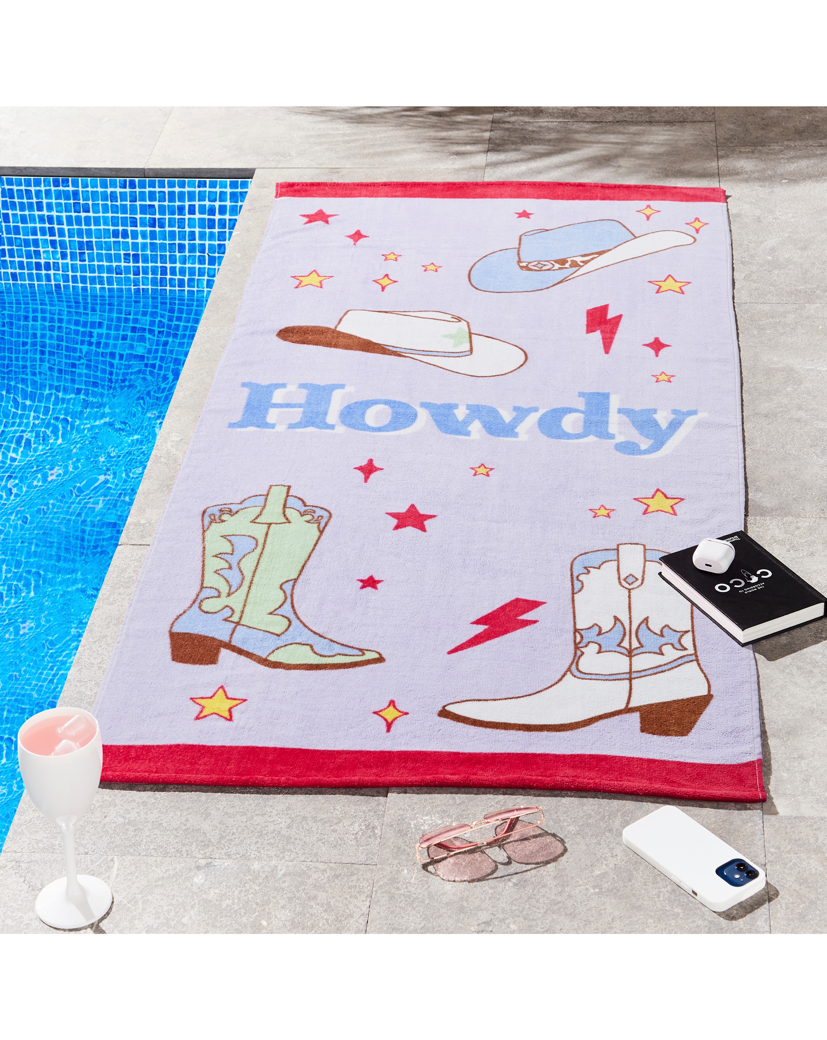 Sassy B Howdy Beach Towel