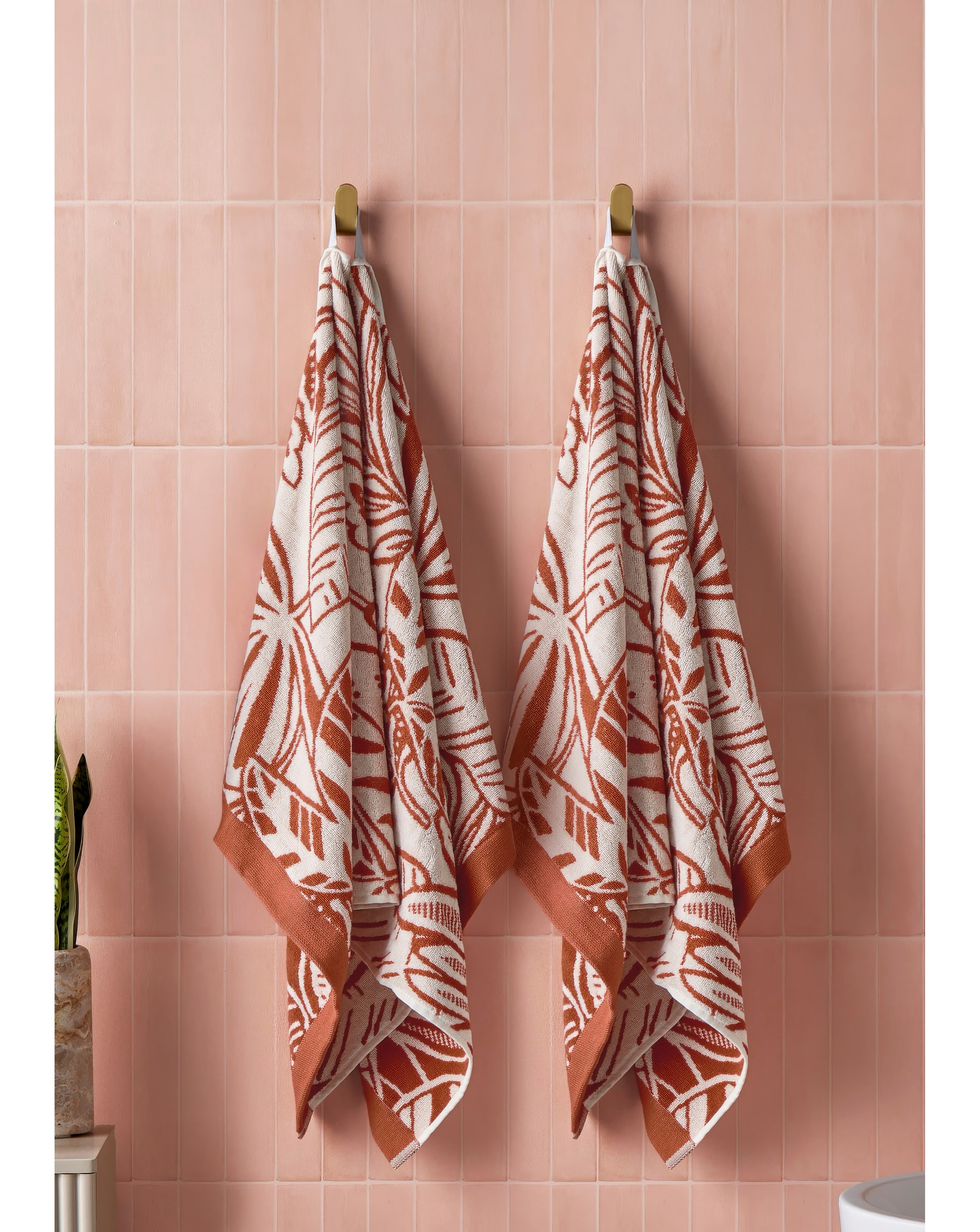 Cosmo Floral Cotton Pack of 2 Towels