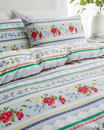 Julipa Floral Fairisle Duvet Cover Set