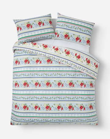 Julipa Floral Fairisle Duvet Cover Set
