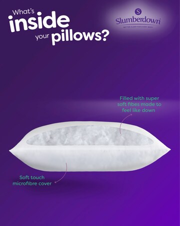 Slumberdown Feels Like Down Medium Support 4 Pack Pillows