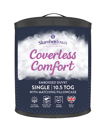 Slumberdown Coverless Comfort Embossed Herringbone 10.5 Tog Duvet