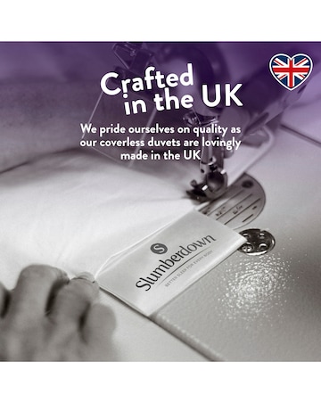 Slumberdown Coverless Comfort Printed Stripe 10.5 Tog Duvet