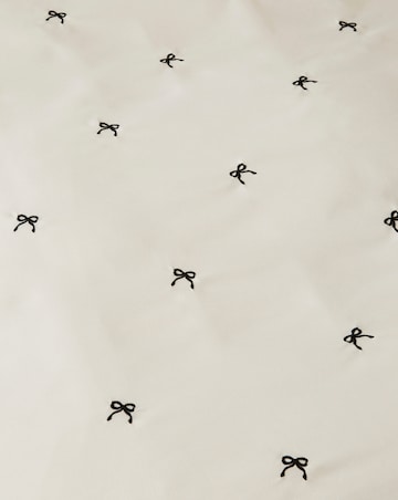 Cosette Embroidered Bows Ruffle Edge Duvet Cover Set