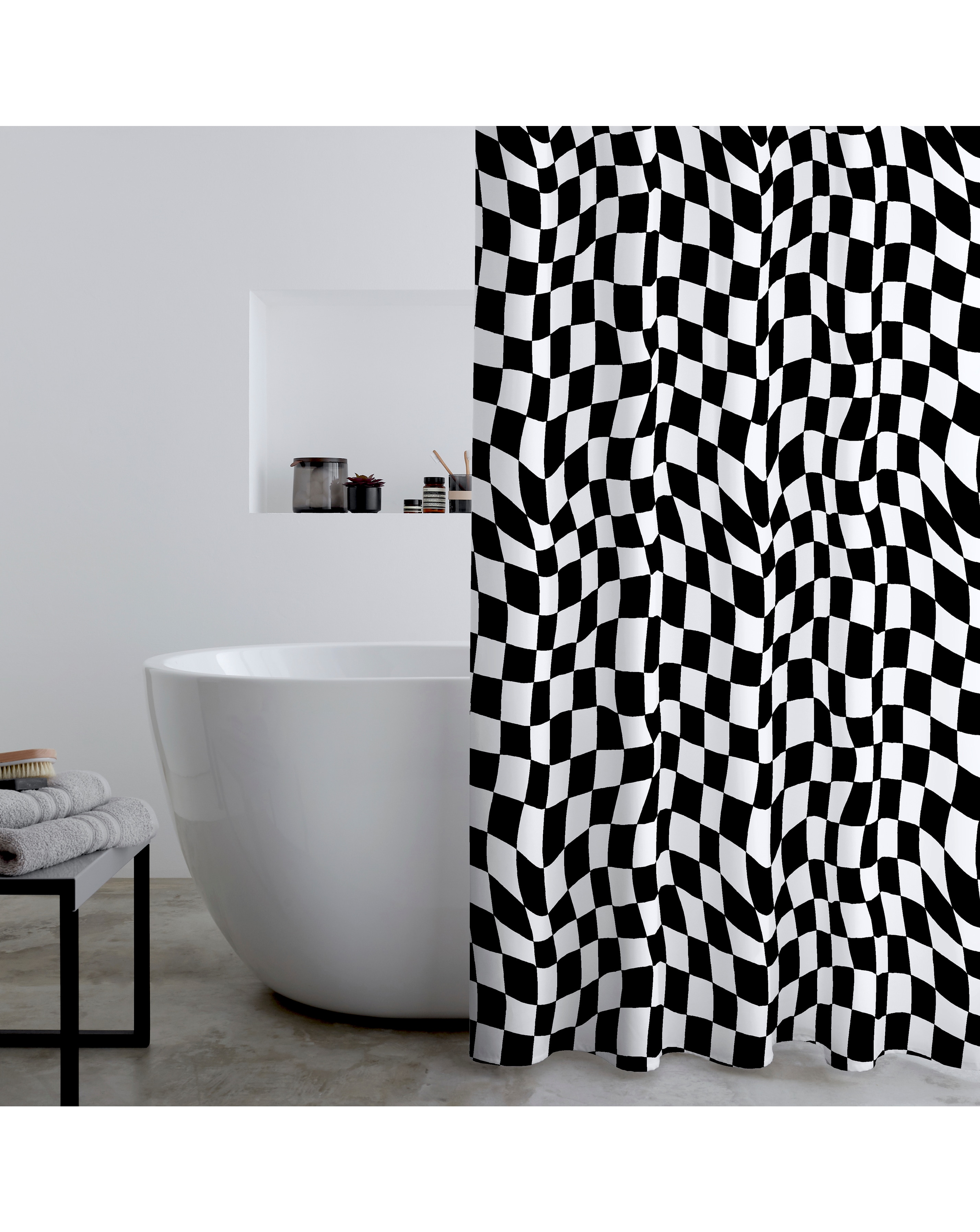Checkerboard Shower Curtain