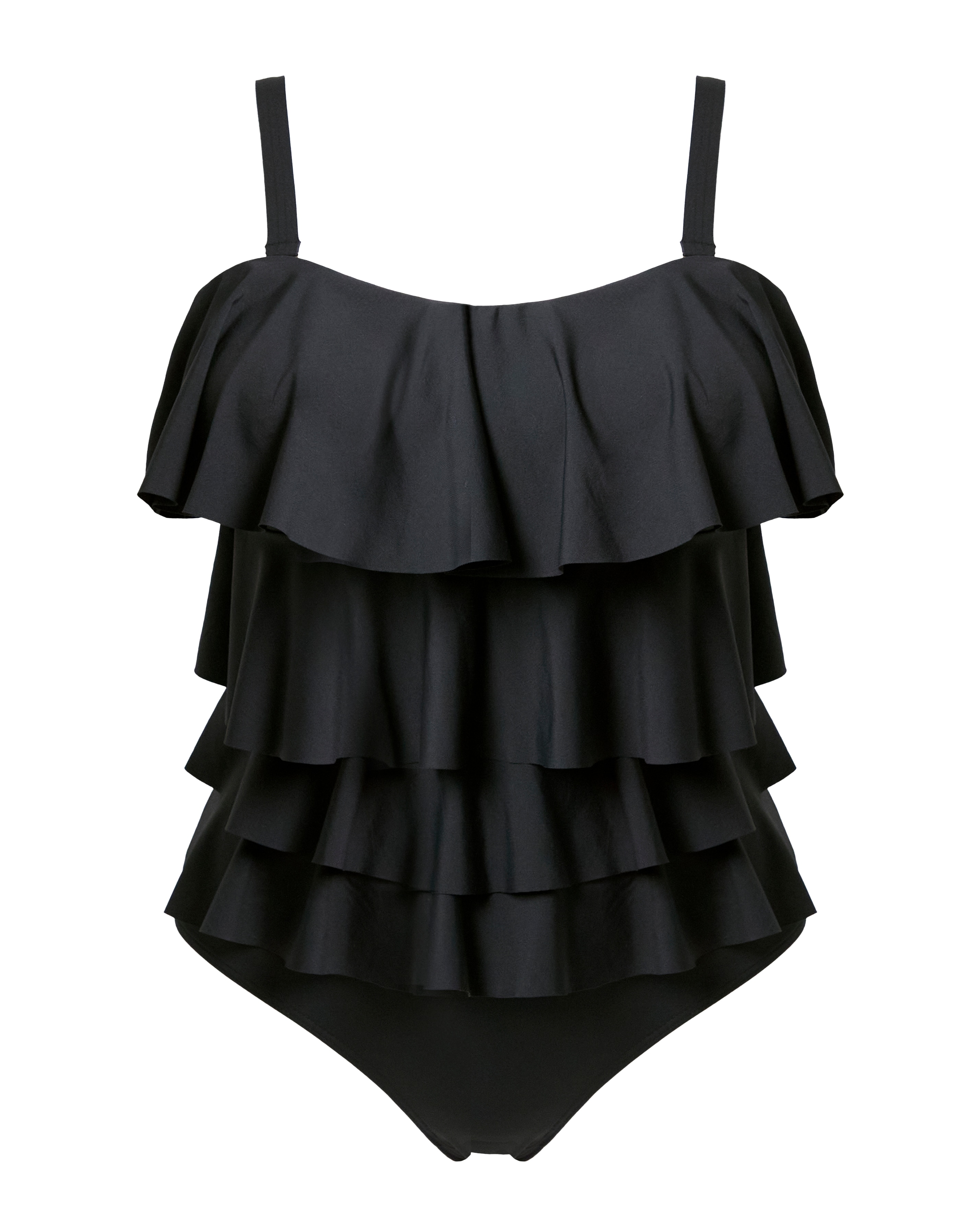 Magisculpt Bandeau Ruffle Swimsuit