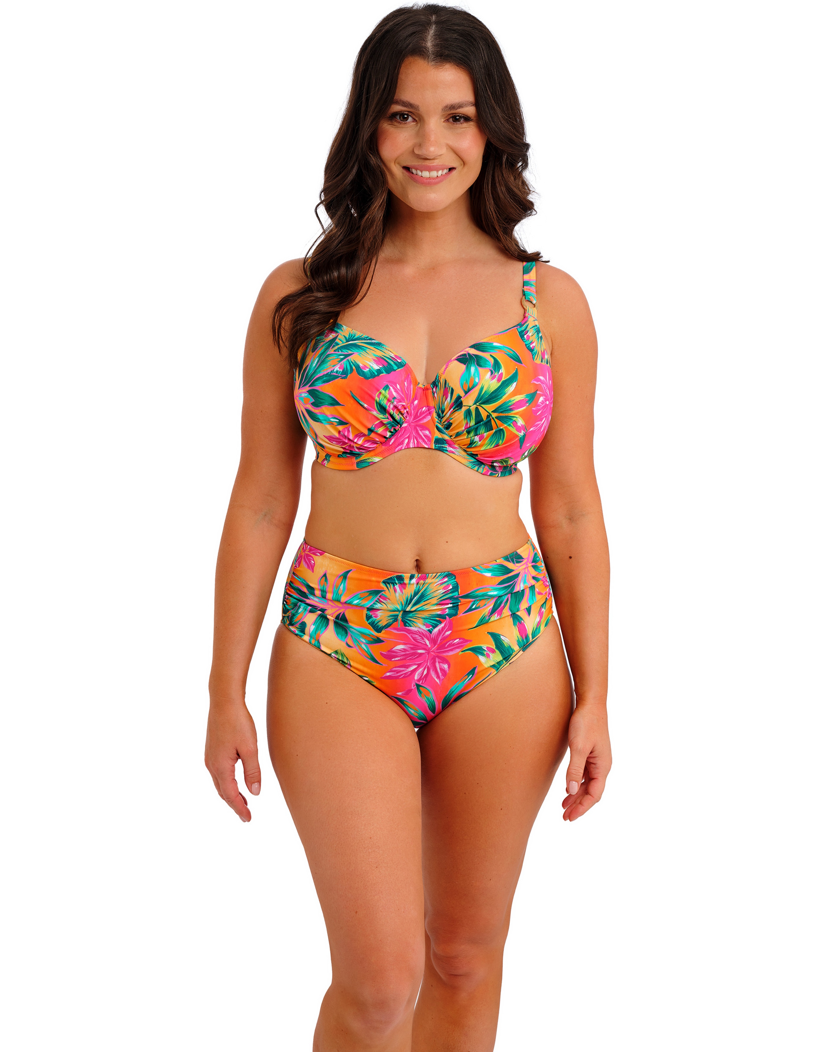 New In - Fantasie Sunset Reef Gathered Bikini TOP