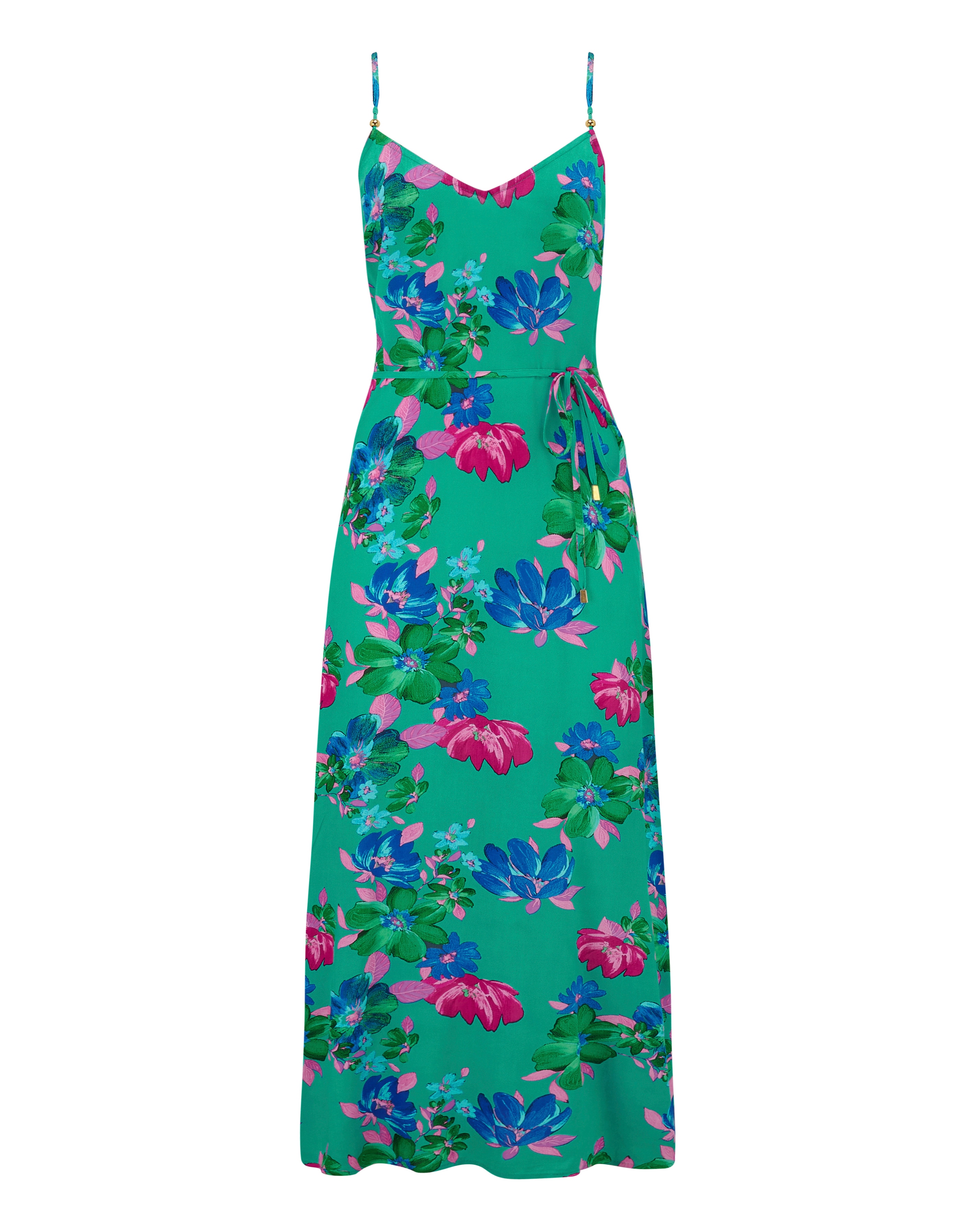 New In - Melanie Sheer Belt Maxi Beach Dress