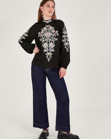 Monsoon Farah Floral Embroidered Blouse