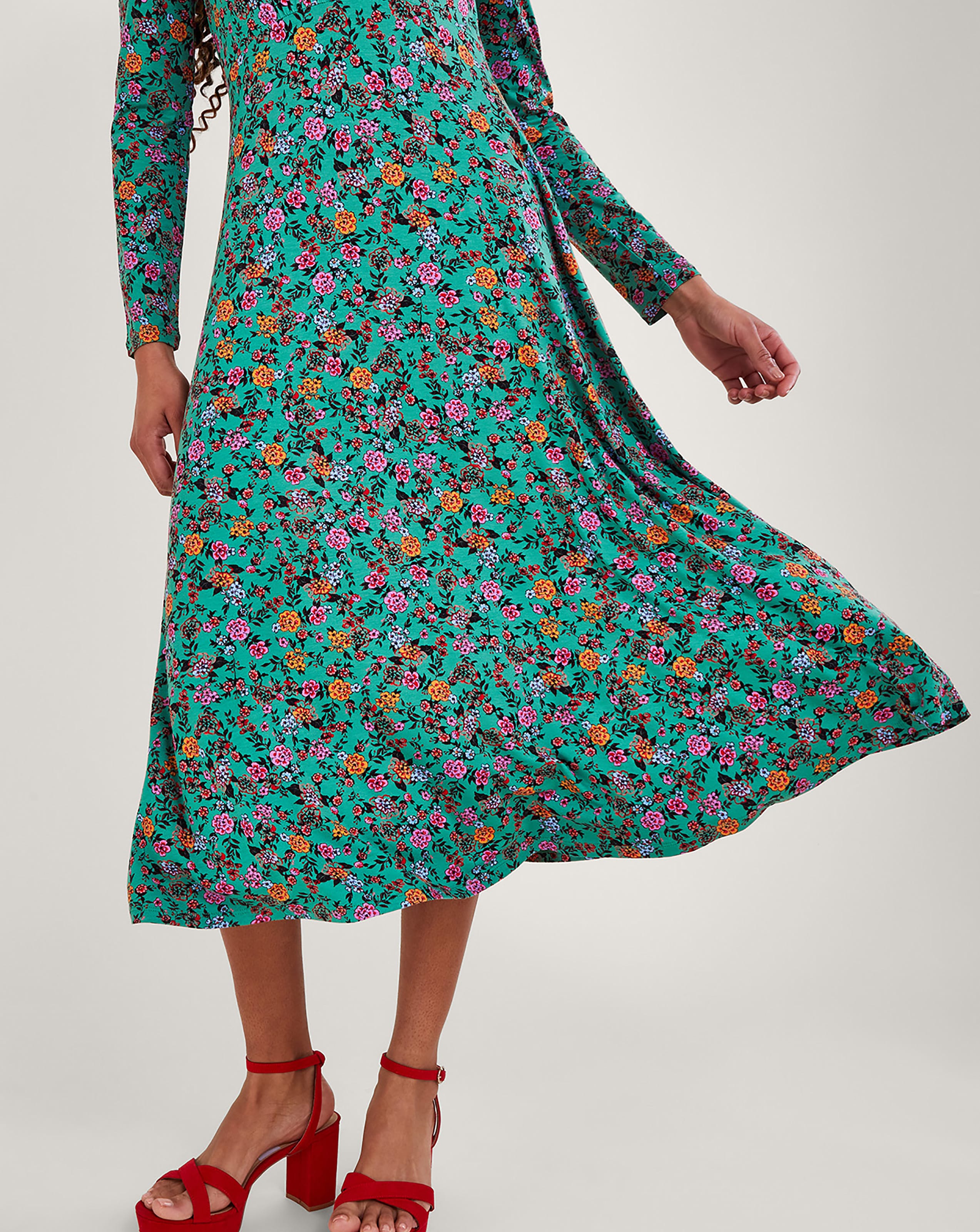 Monsoon ditsy hot sale print dress