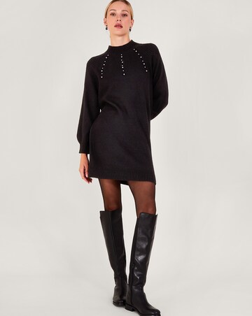 Monsoon Pearl Detail Dress