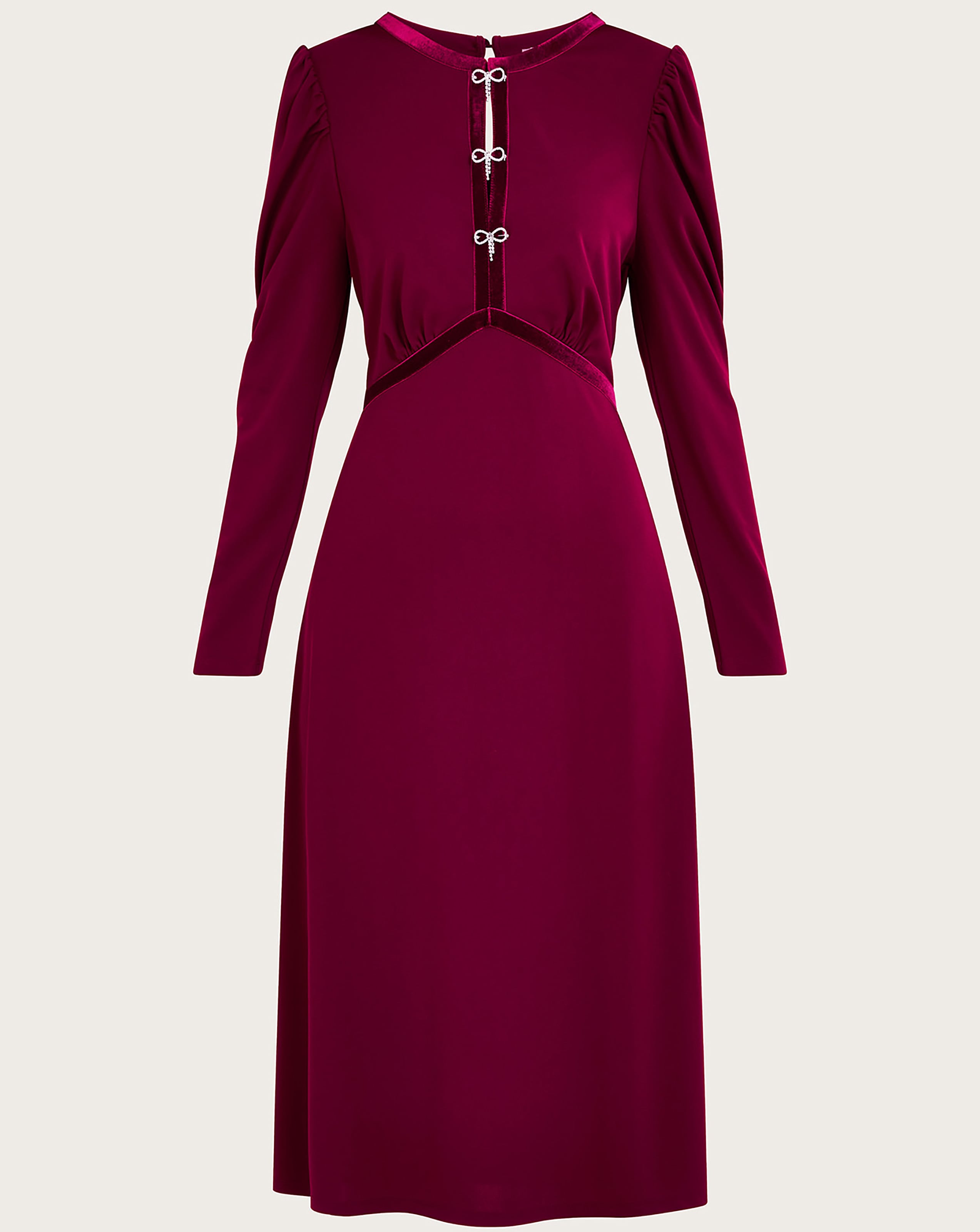 Monsoon burgundy best sale dress