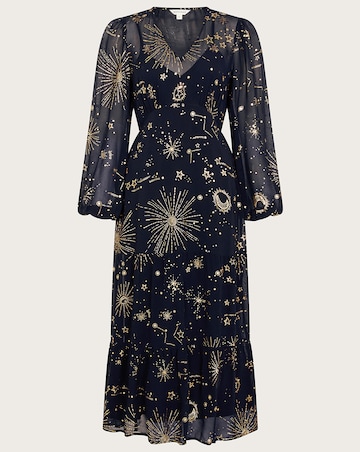 Monsoon Cassie Zodiac Midi Dress