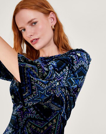 Monsoon Serenity Velvet Dress