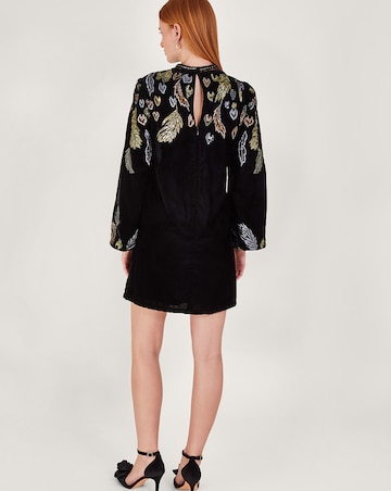 Monsoon Fenix Embellished Feather Dress
