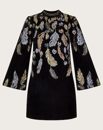 Monsoon Fenix Embellished Feather Dress
