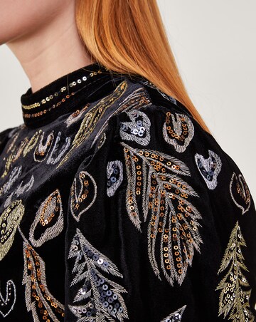Monsoon Fenix Embellished Feather Dress