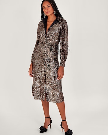 Monsoon Megan Sequin Dress