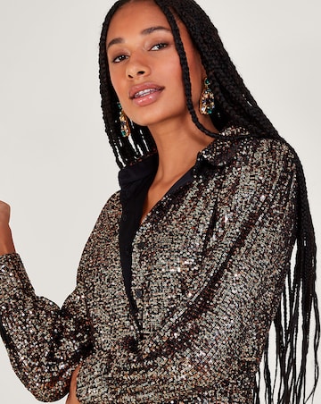 Monsoon Megan Sequin Dress