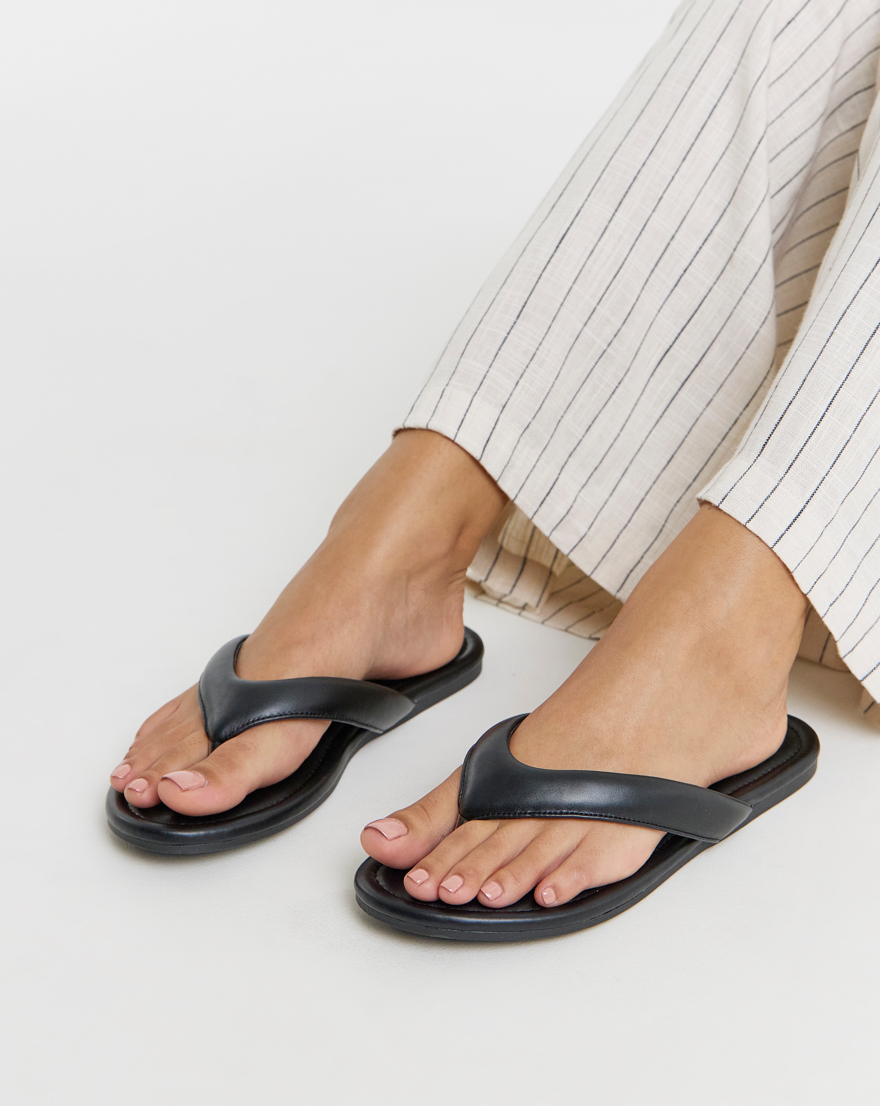 Flat Toe Post Sandals Extra Wide Fit