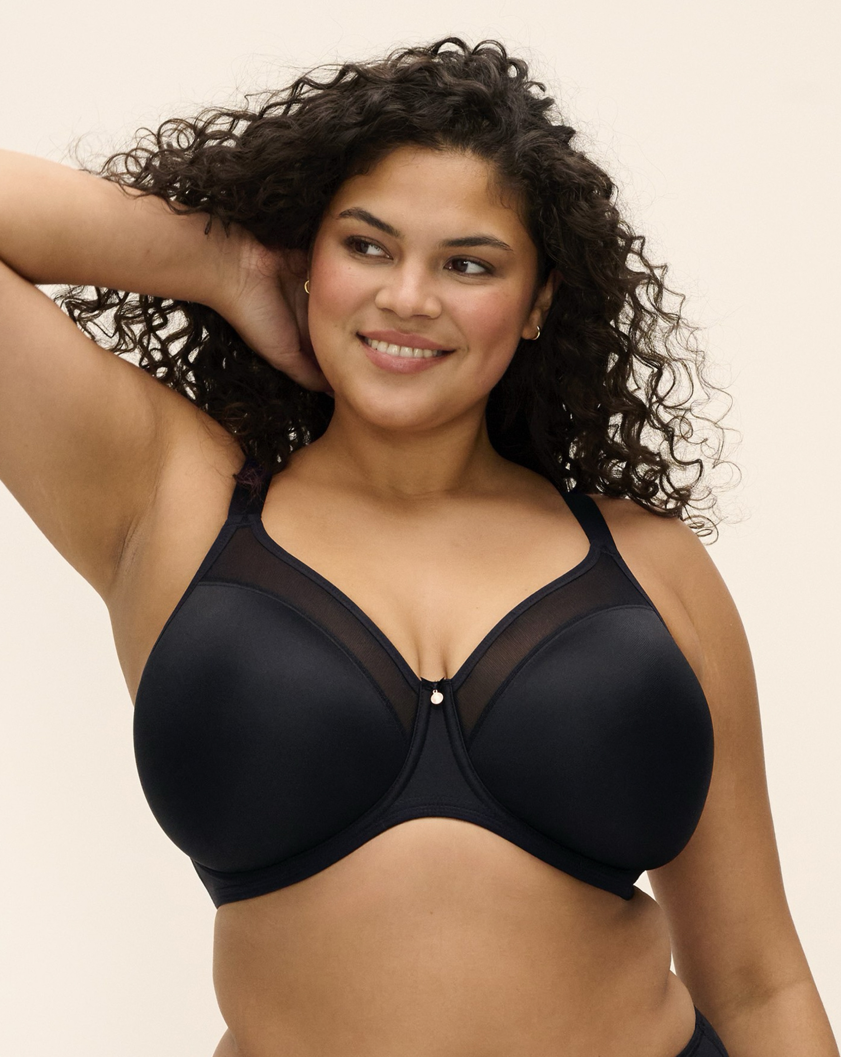 Elomi Smooth Moulded T Shirt Bra Black