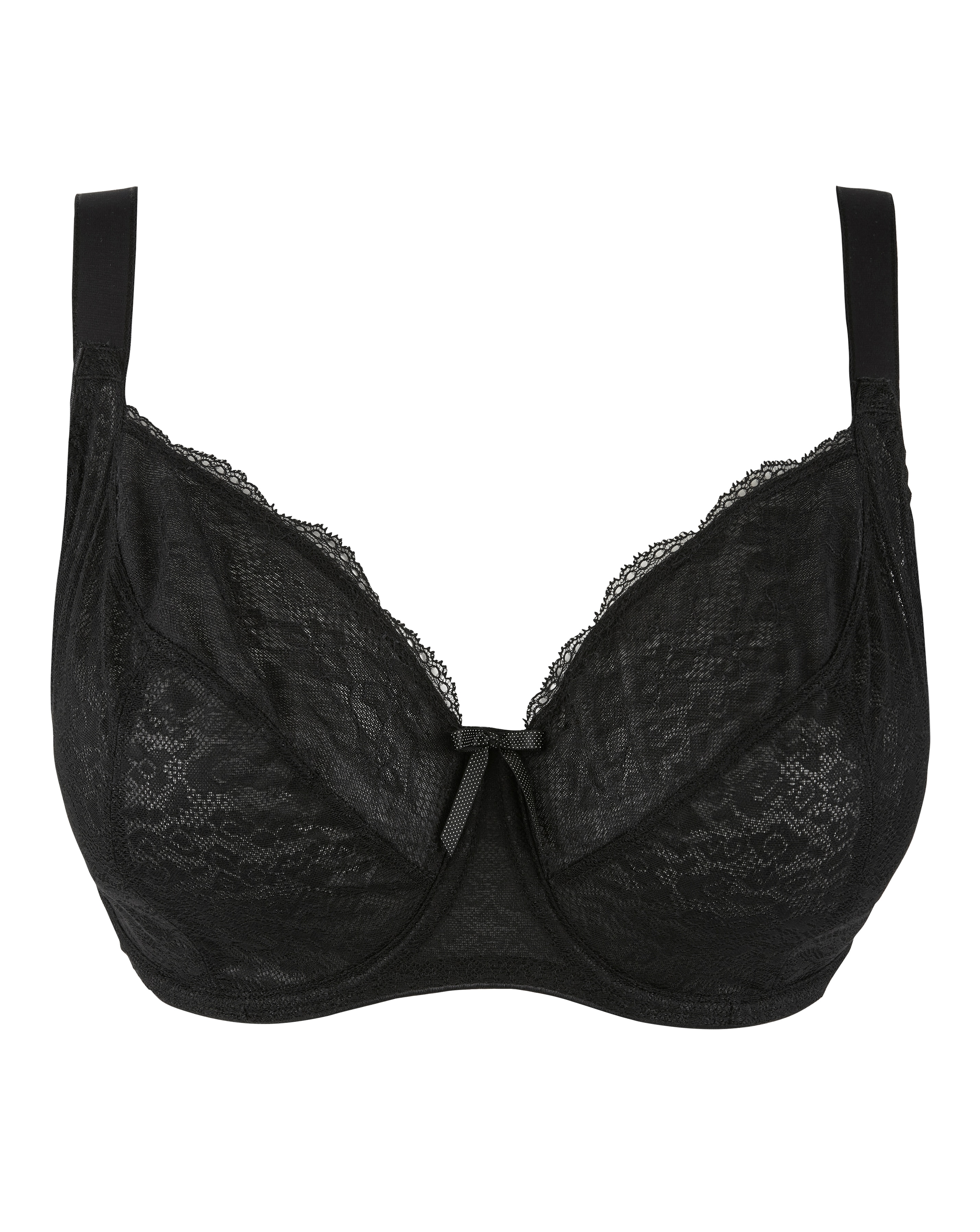 Freya DD+ Fancies Balcony Wired Bra In Black | UK Size 32H Women's