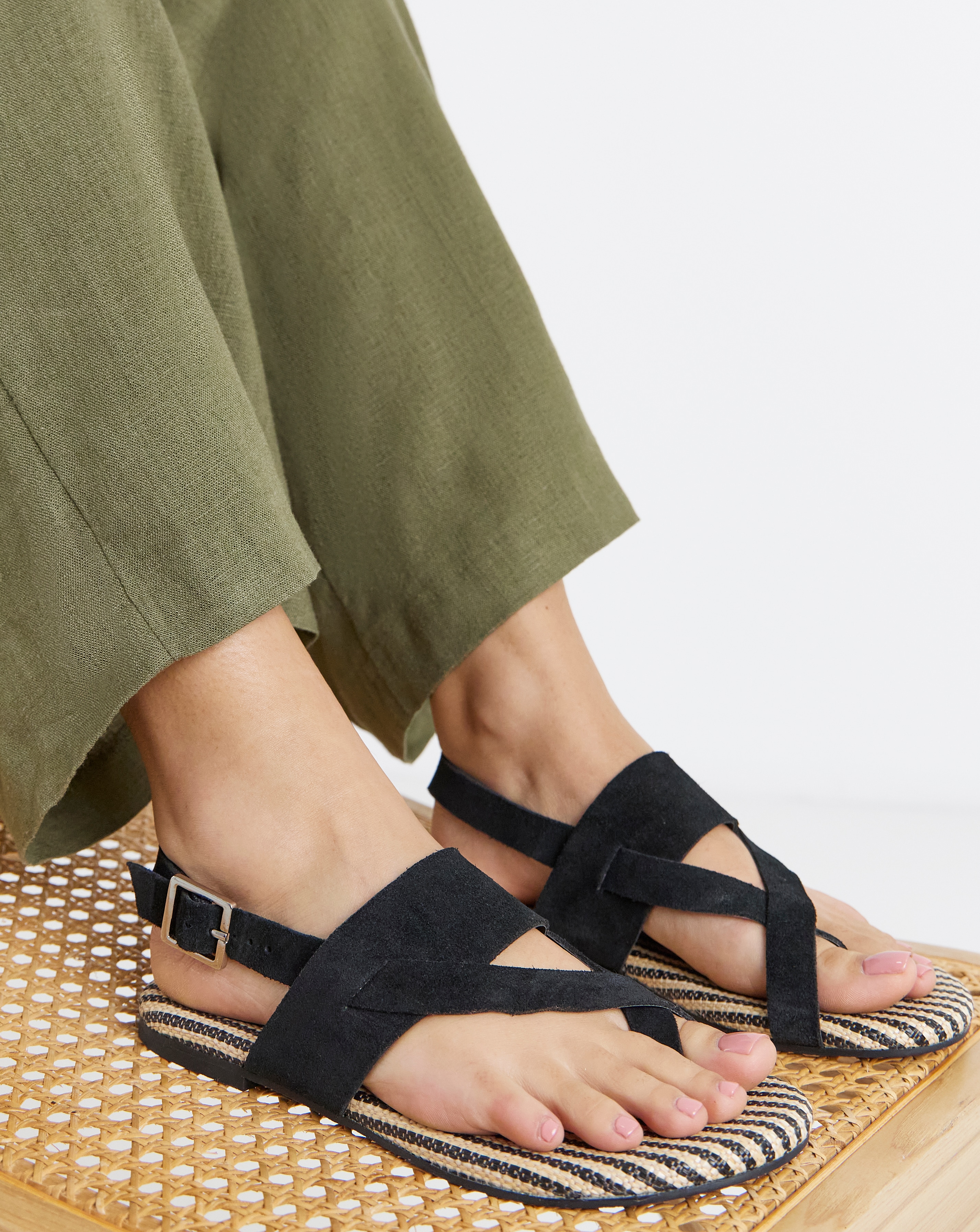 New In - Toe Post Sandals Extra Wide Fit