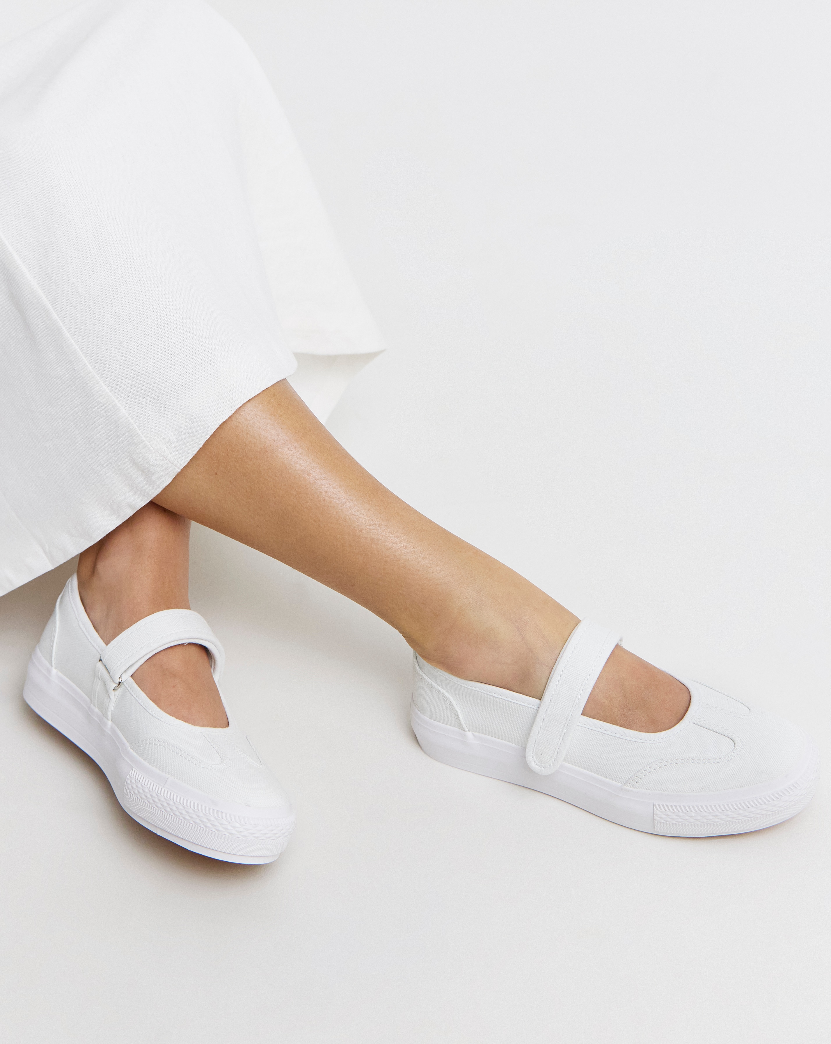 New In - Mary Jane Plimsol Wide