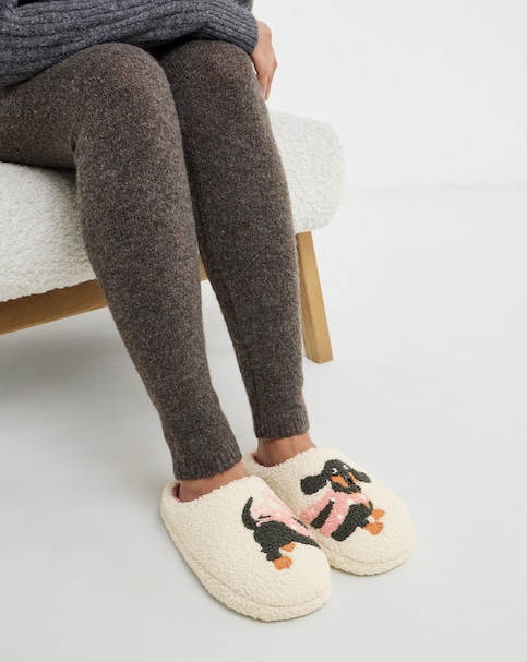 Frankfurter Borg Sausage Dog Slippers - Extra Wide Fit (EEE)