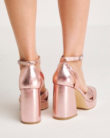 Platform Heeled Shoes Ex Wide Fit