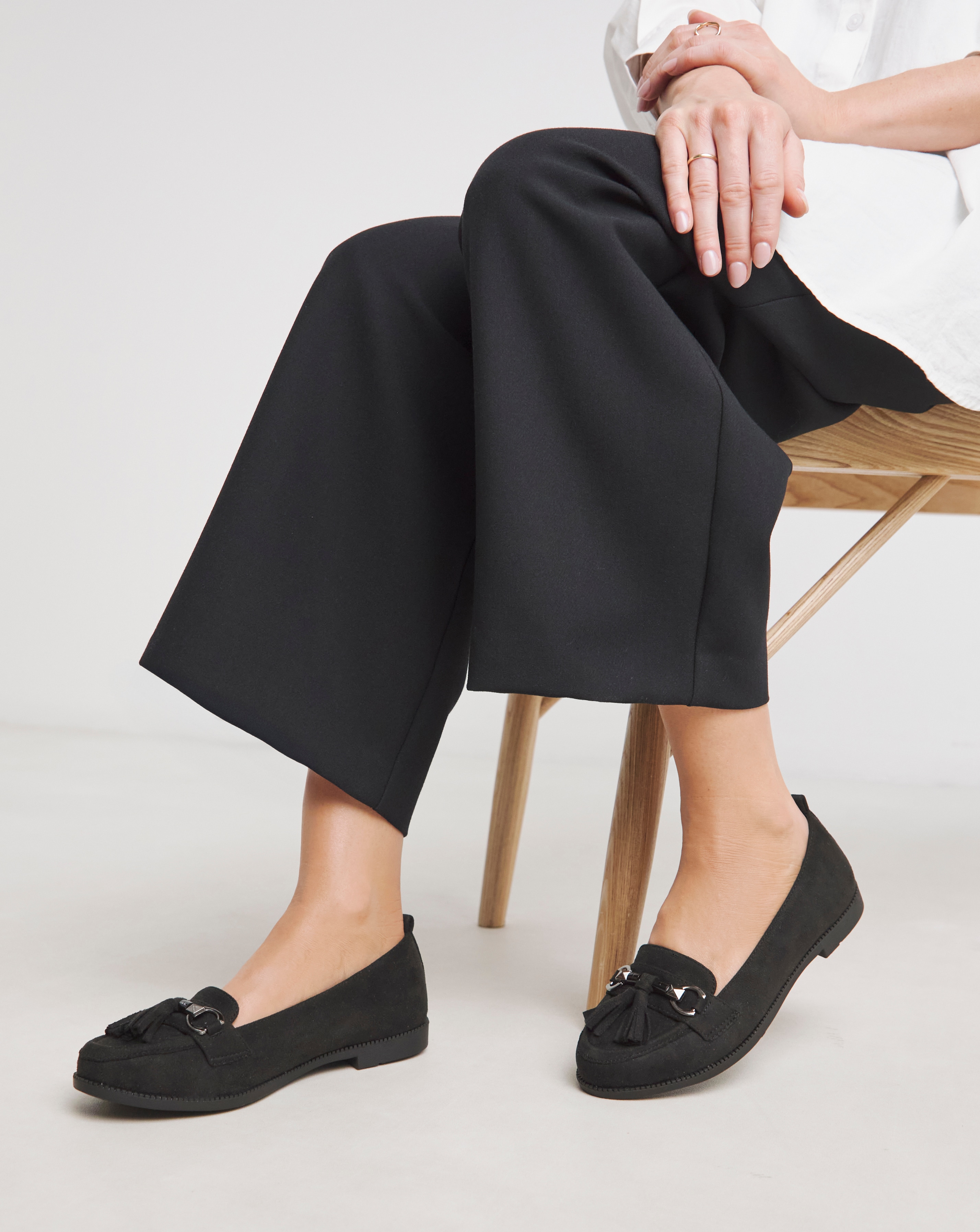 Low Cut Tassel Loafer Wide