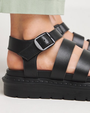Heavenly Feet Saffron Fisherman Chunky Sandals Wide Fit