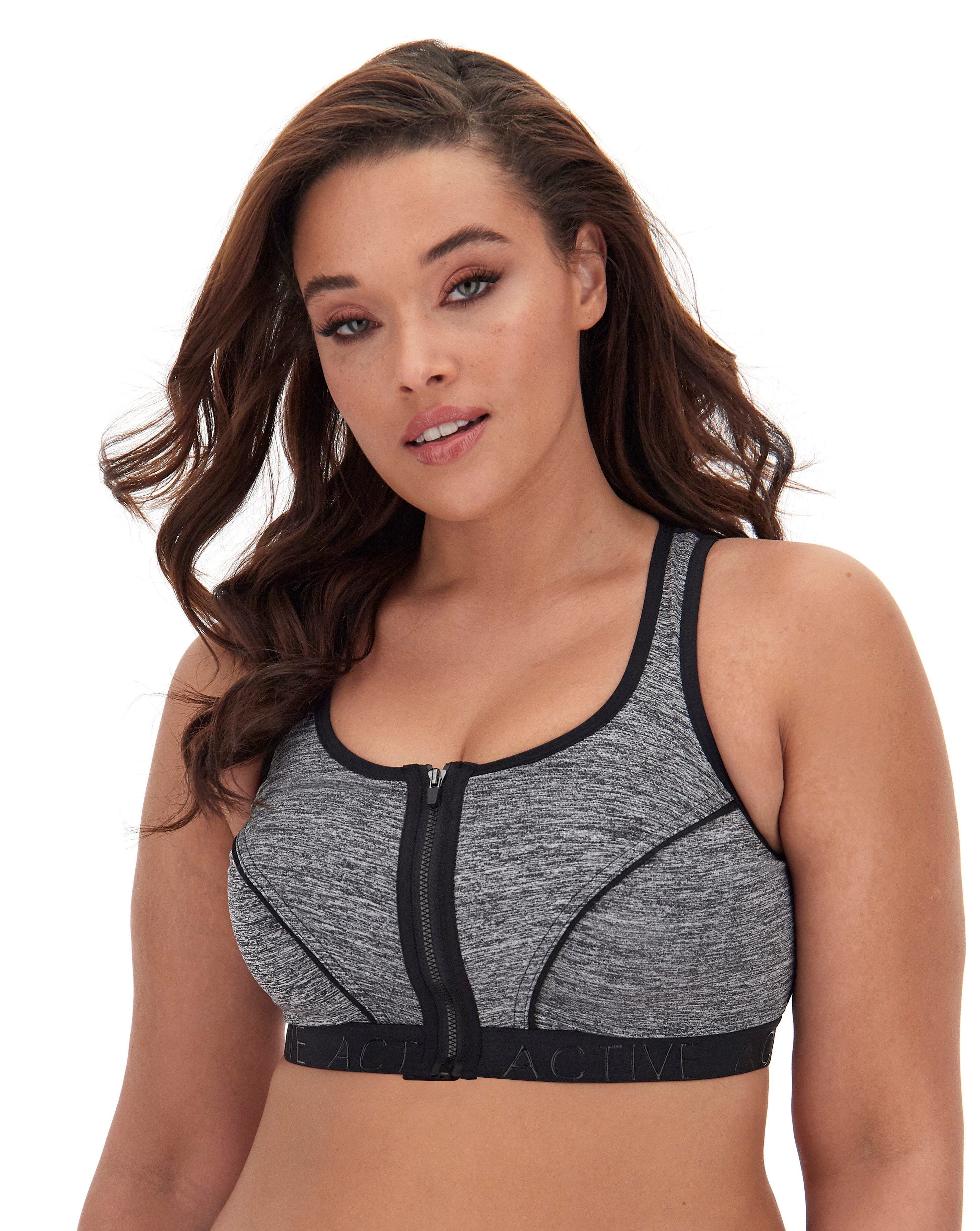 sports bra that zips in front