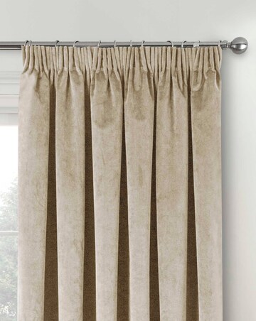 Oxford 100% Blackout Pencil Pleat Velvet Curtain