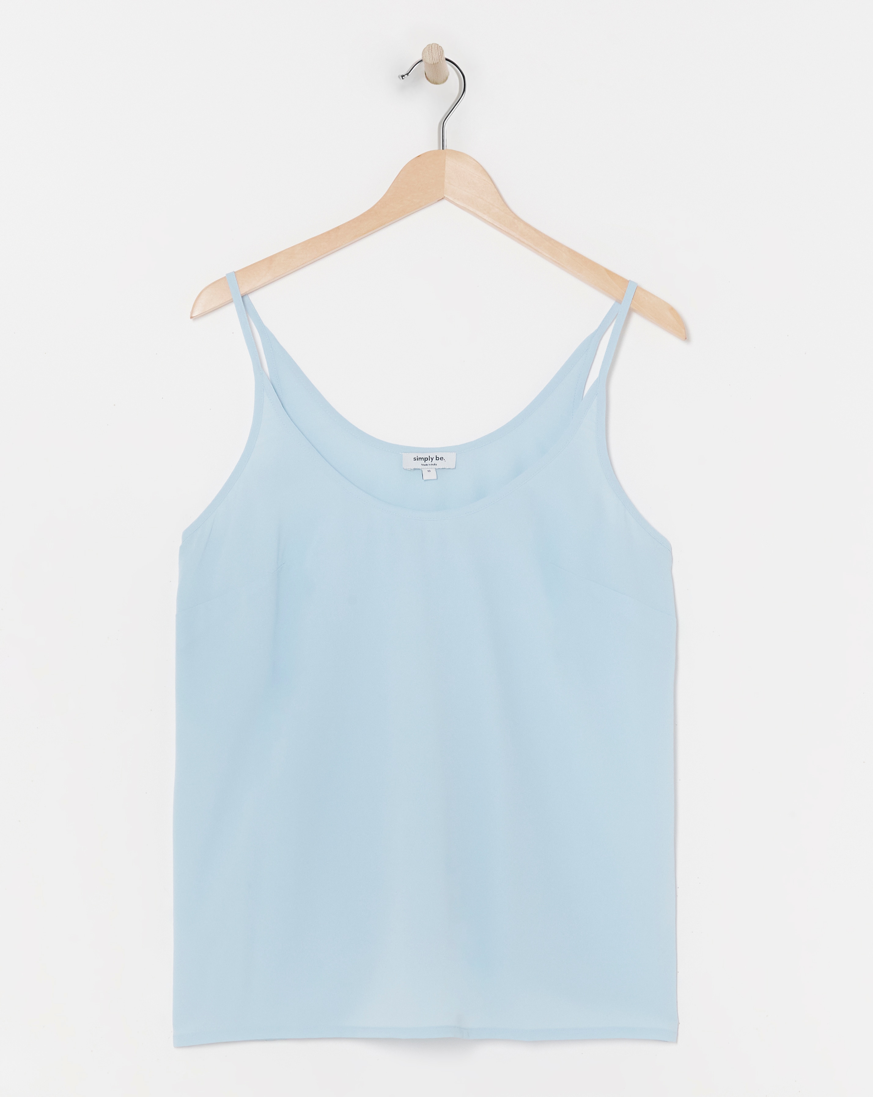 Light Blue Scoop Neck Cami