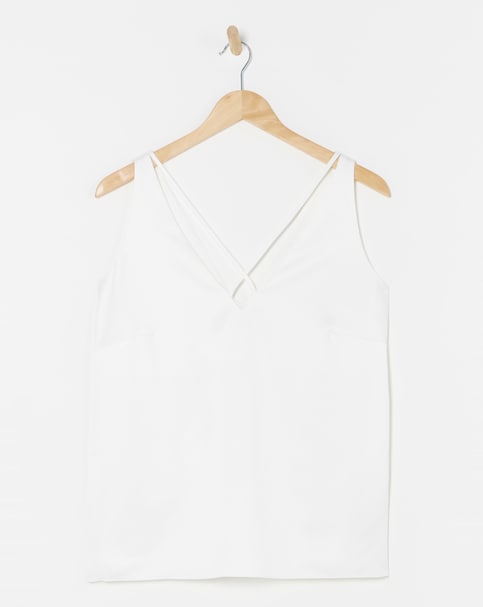 Ivory Criss Cross Cami