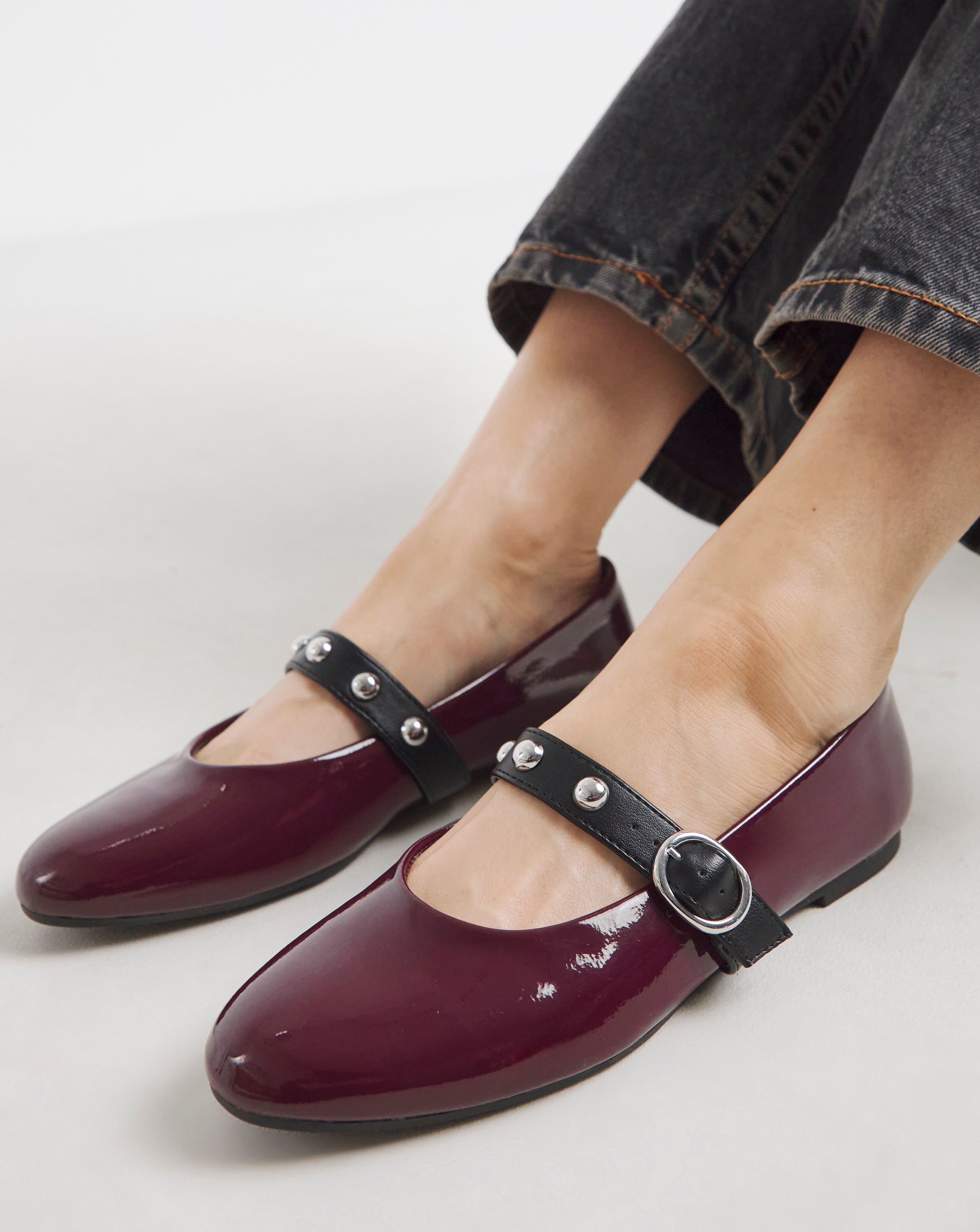 Ballerina Studded Mary Jane Extra Wide