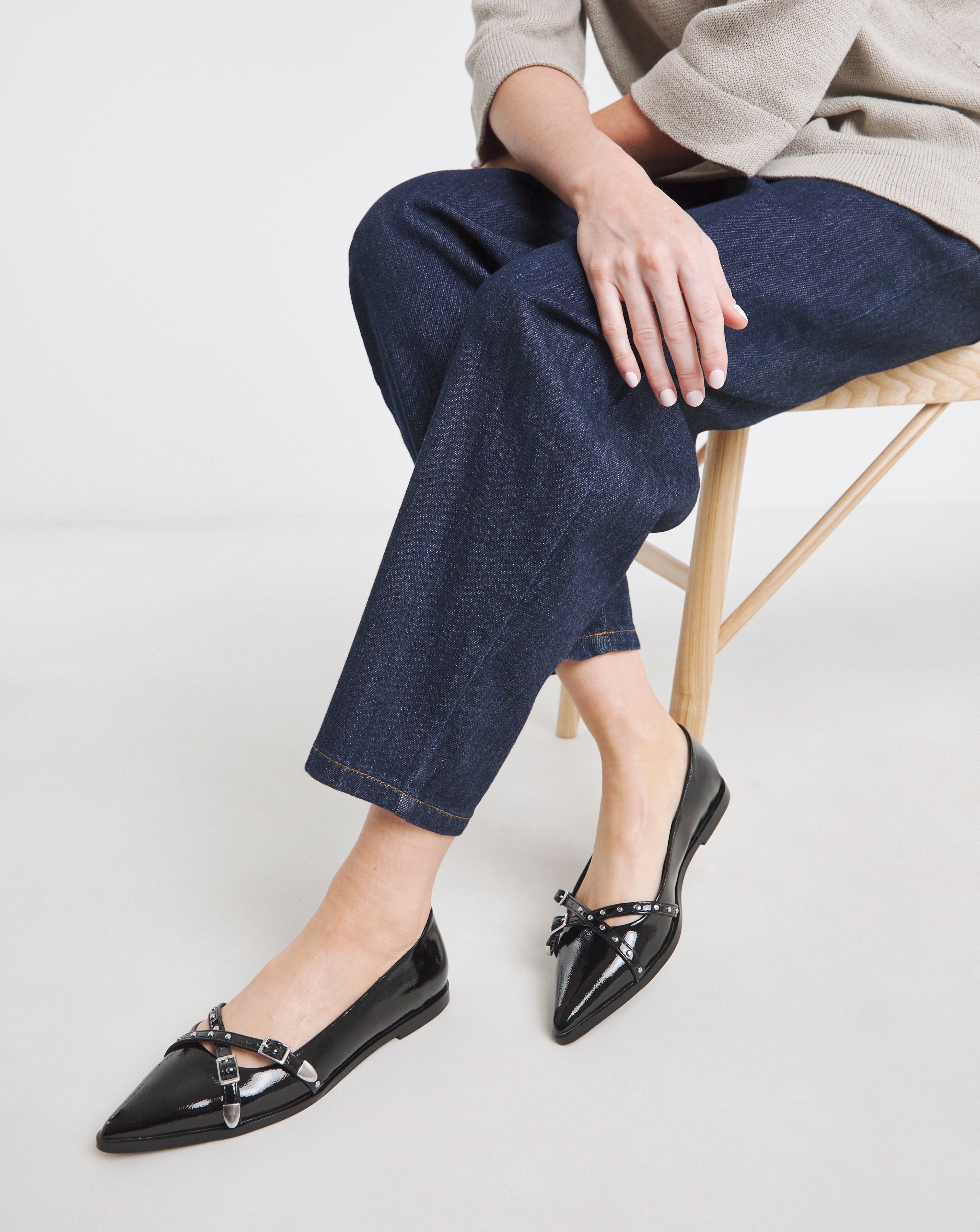 Point Buckle Ballerina Extra Wide