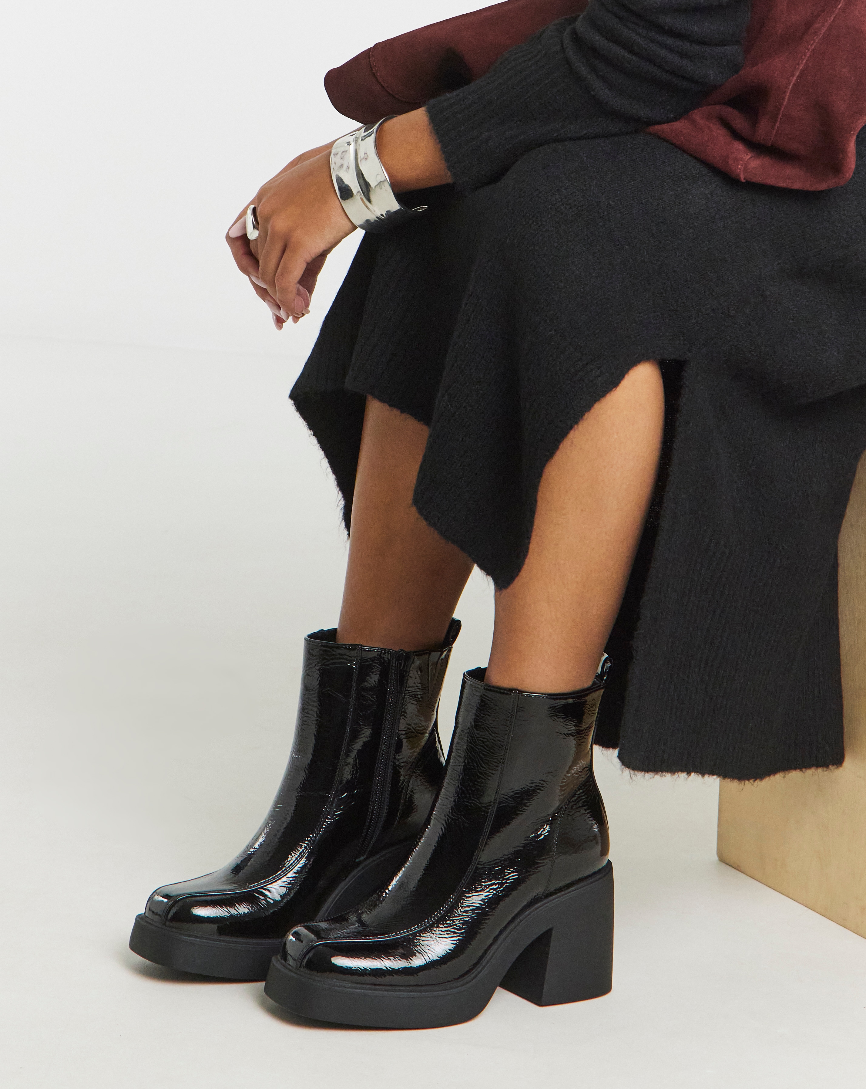 Platform Ankle Boots Wide