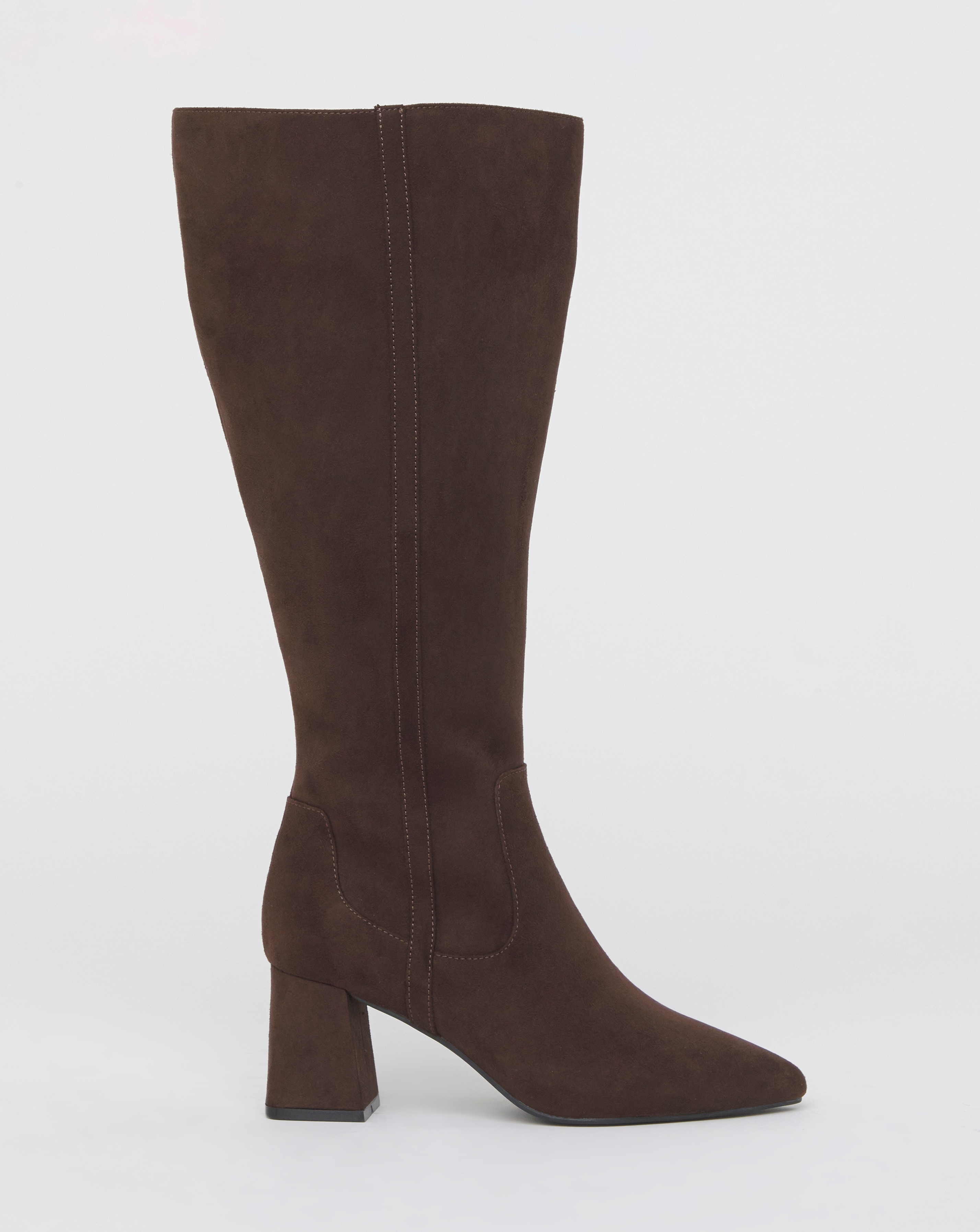 Point Knee High Boots Wide C