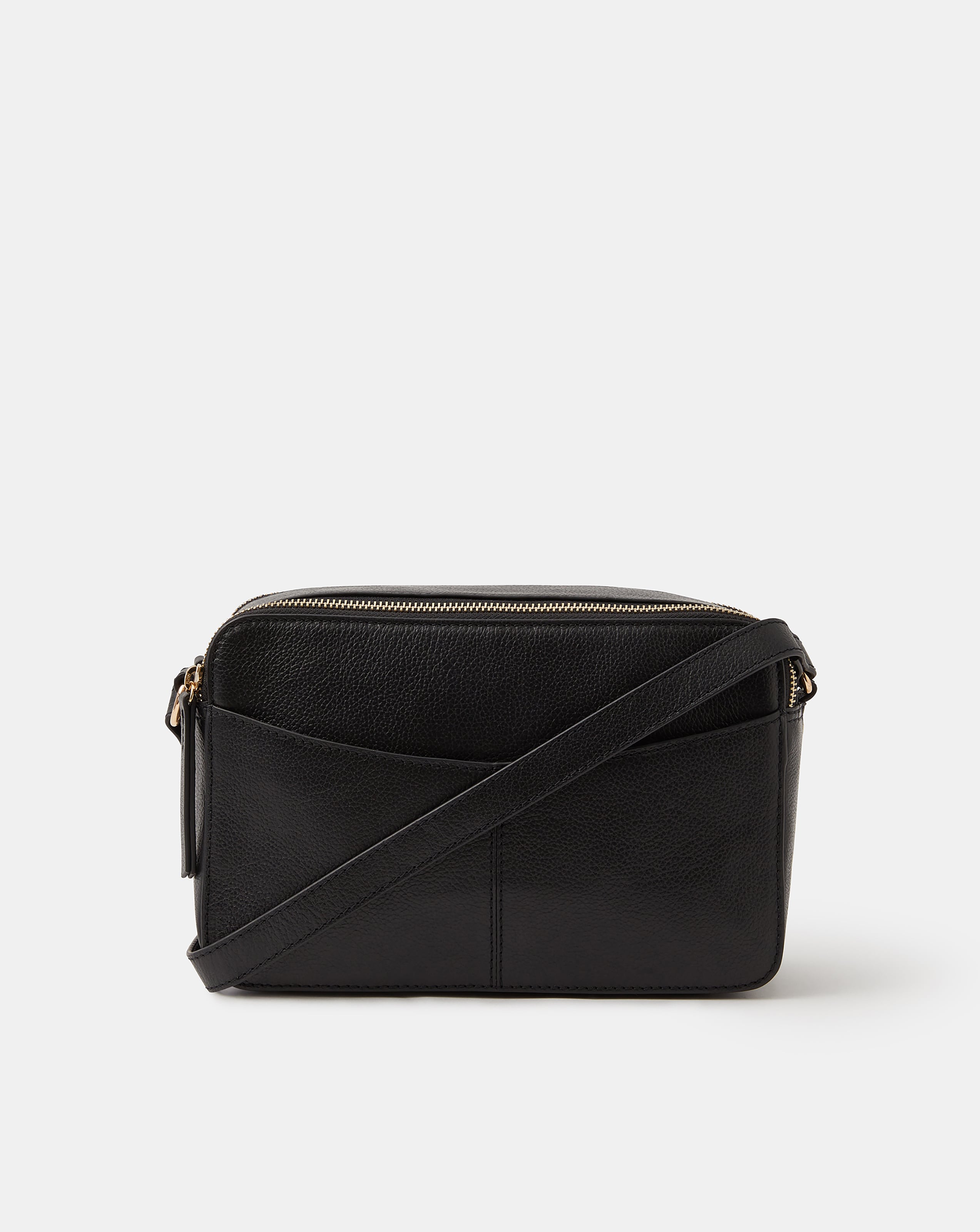 New In - Accessorize Zip Leather Camera Bag