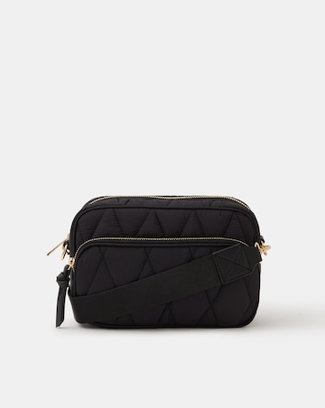 Accessorize Quilted Nylon Crossbody Bag