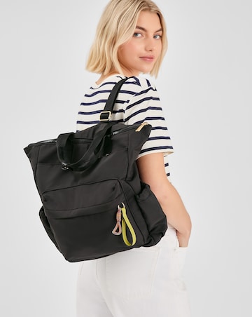 Accessorize Nylon Top Handle Backpack