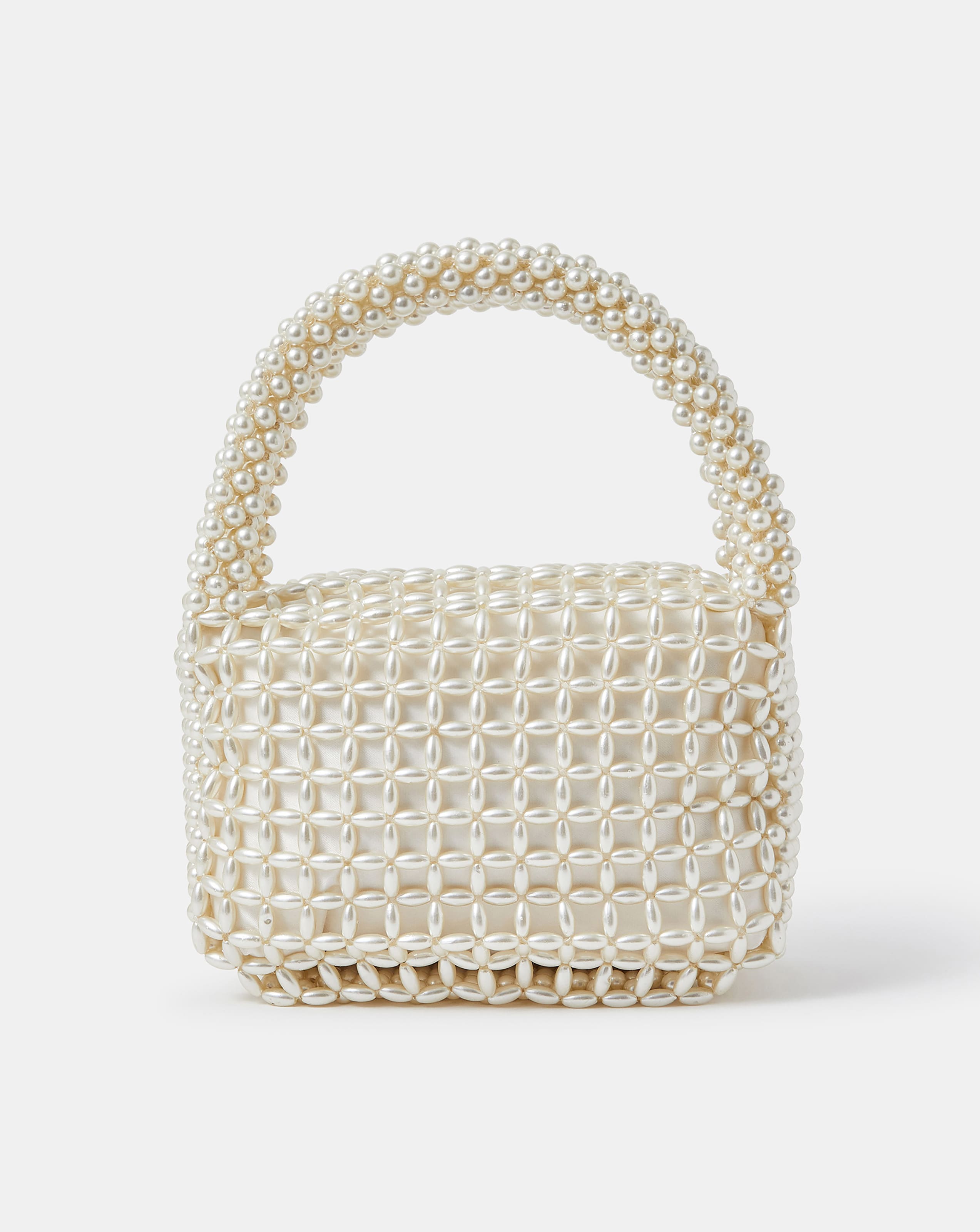 New In - Accessorize Pearl Bridal Handbag
