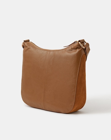 Accessorize Leather Messenger Crossbody Bag