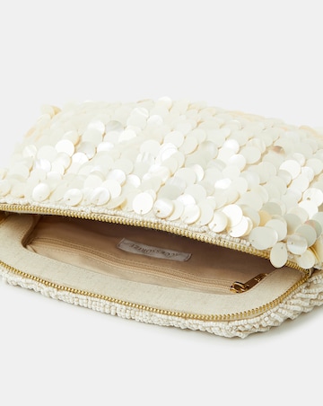 Accessorize Pearl  Embellished Clutch Bag