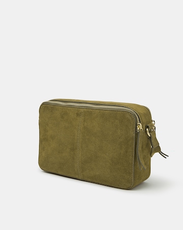 Accessorize Double Zip Suede Camera Bag